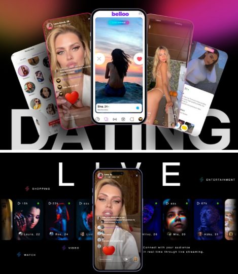 Belloo – 开箱即用交友平台，带假人约会源码程序-即时通讯 实时聊天视频一对一短视频系统！-禹都一只猫资源资讯